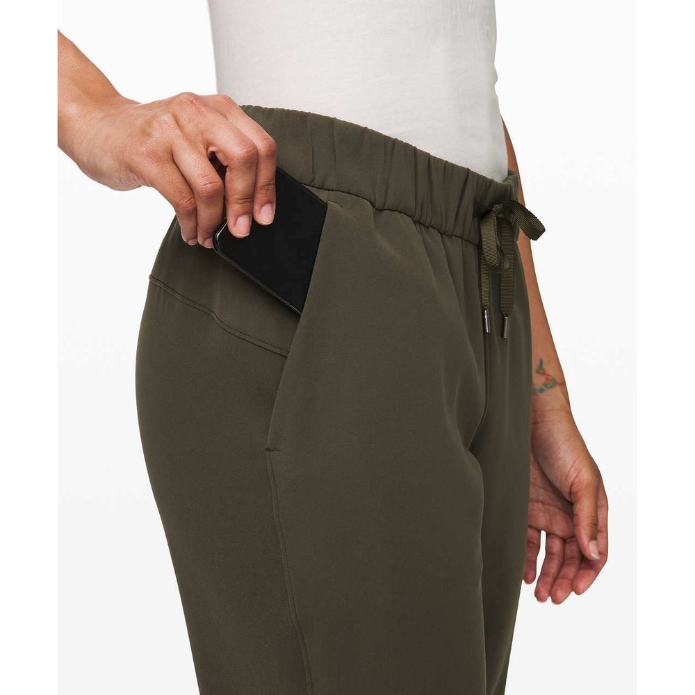 Lululemon On the Fly Travel Woven Jogger‎ Womens 4 Dark Olive Green Pants - Picture 5 of 14